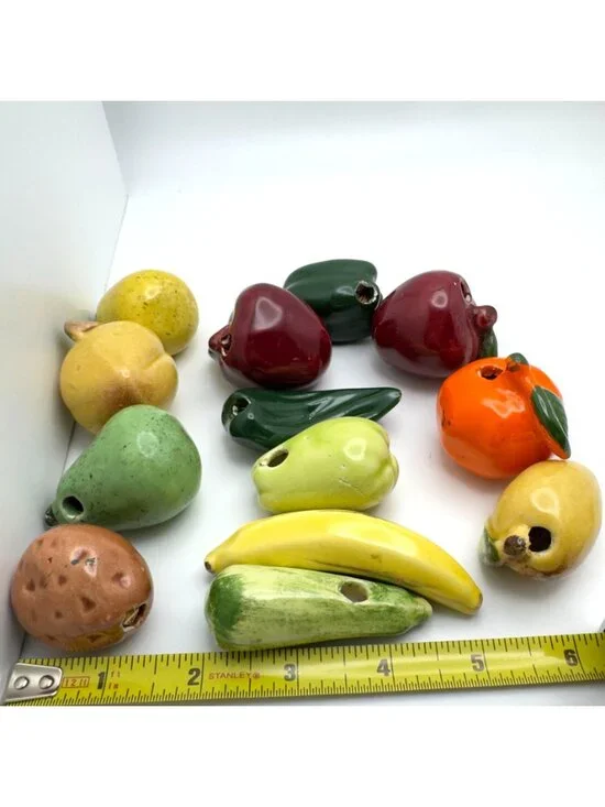 Loose Kitchen Ceramic Fruits Vegetables Decor Replacement Tomato Onion No Rope - Picture 2 of 16